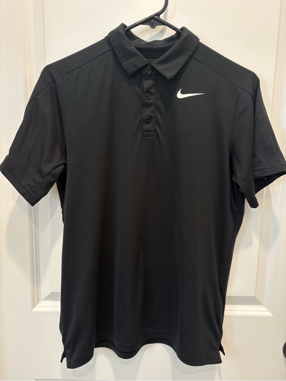 Nike Dri-FIT Boys Large Black Golf Polo Shirt Performance